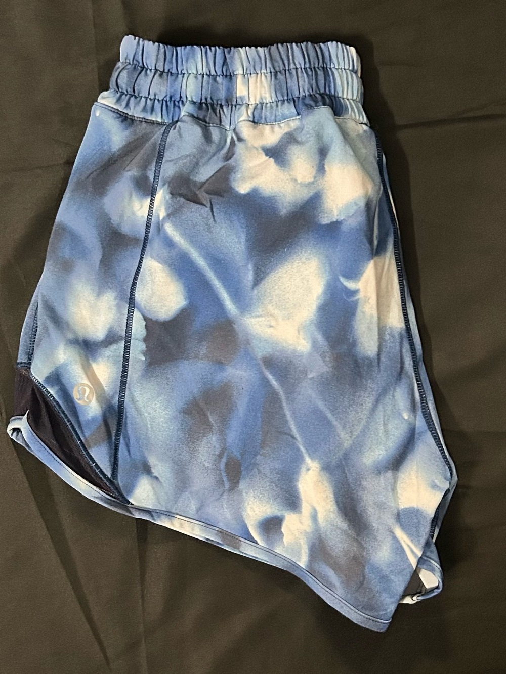 lululemon athletica Blue Tie-Dye Athletic Shorts